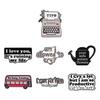 3-9pcs/set Famous Female Music Singer Enamel Pin Song Lyrics Souvenir Brooches Lapel Badge Party Jewelry Gifts For Fans Friends