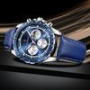 POEDAGAR Original Fashion Men Clock Luminous Waterproof Chronograph Date Man Wristwatch Leather Quartz Sport Men's Watches