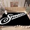 S-SimsonS LOGO Floor Mat Retro Multiple Choice Living Room Kitchen Rug Non-Slip Modern Home Decor
