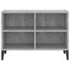 TV Cabinet with Metal Legs Concrete Grey 69.5 x 30 x 50 cm