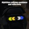 Car Sticker Car Anti-collision Nighttime Arrow Shaped Reflective Sticker Motorcycle Bicycle Fluorescent Fender Warning Decal