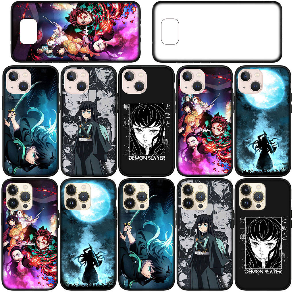 Für Samsung Galaxy S25 S24 S23 S22 Ultra FE Plus A17 A37 A57 A56 A55 A06 A16 A15 A36 A26 A35 A05 A25 A54 A34 Hülle Tanjiro Muichiro Tokito Dämonenjäger