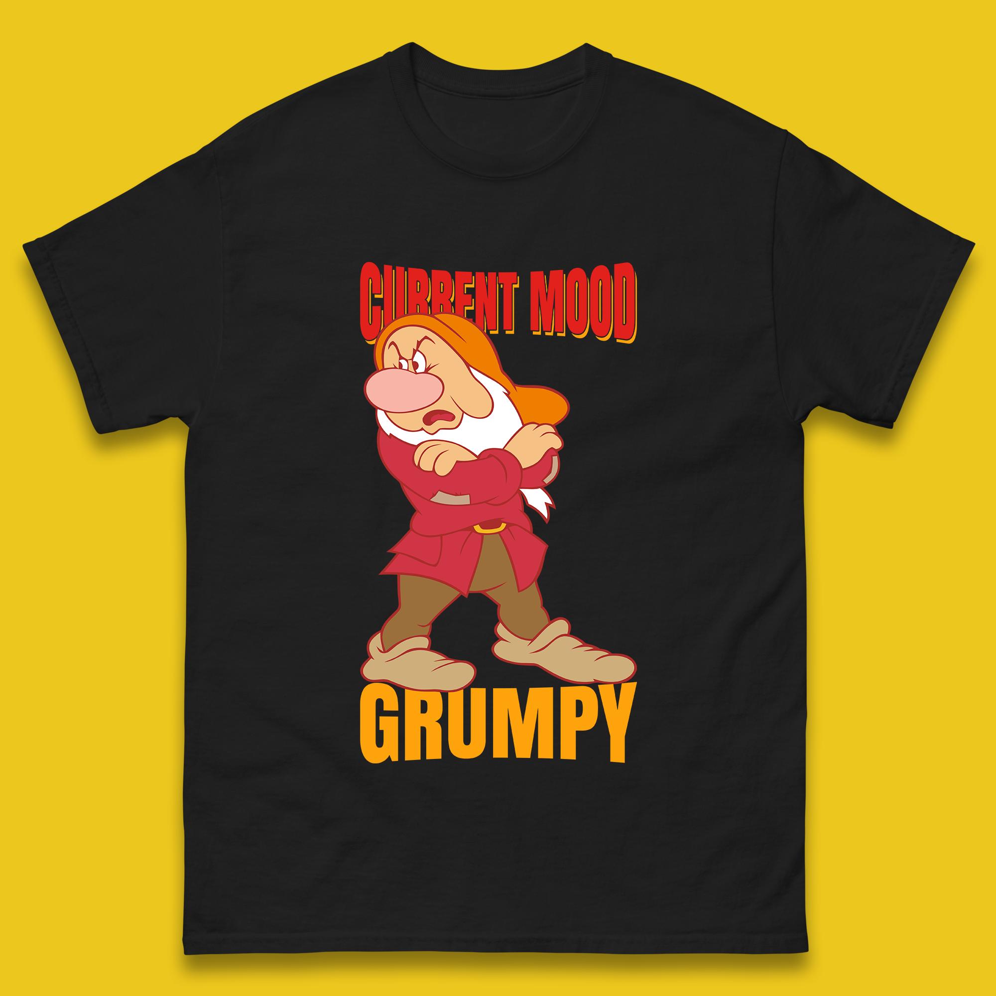 Personalised Seven Dwarfs Current Mood Mens T Shirt Womens Tops Tees M