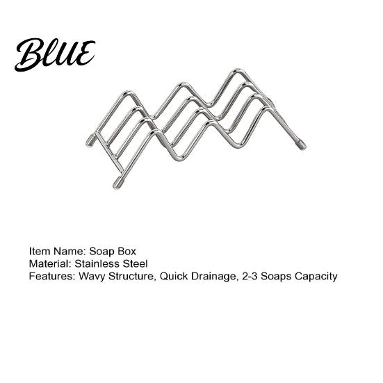 Impact Resistant Soap Tray Holder Stainless Steel Drain Tray