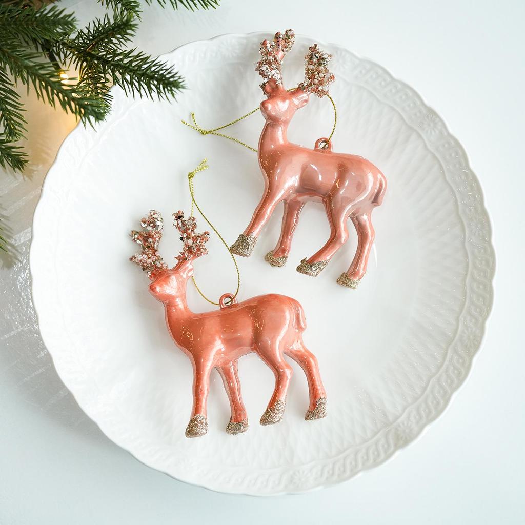 Christmas Alien Painted Ornament Set with Tree Top Star