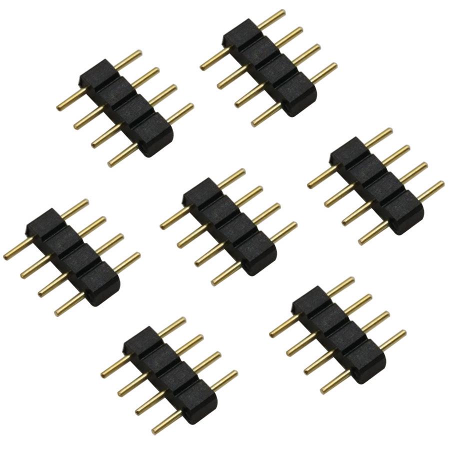 

RGB 4-контактный 2,54 мм черный коннектор для светодиодной ленты No