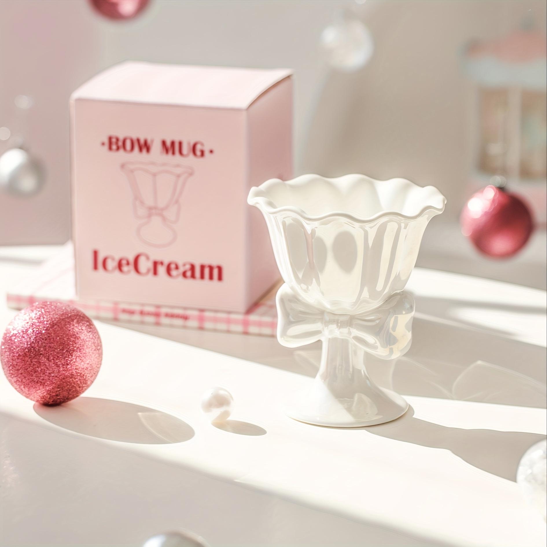 

1 шт. 180 мл японская керамическая чашка для десерта с бантом, кофейные кружки, подарок на выпускной день рождения, нежная летняя и зимняя чашка для воды, стакан 101-200ml белый