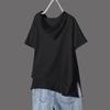 Women's Loose Hooded Short-Sleeve T-Shirt