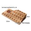 Wooden Multi-layer Essential Oil Display Rack with Multiple Slots