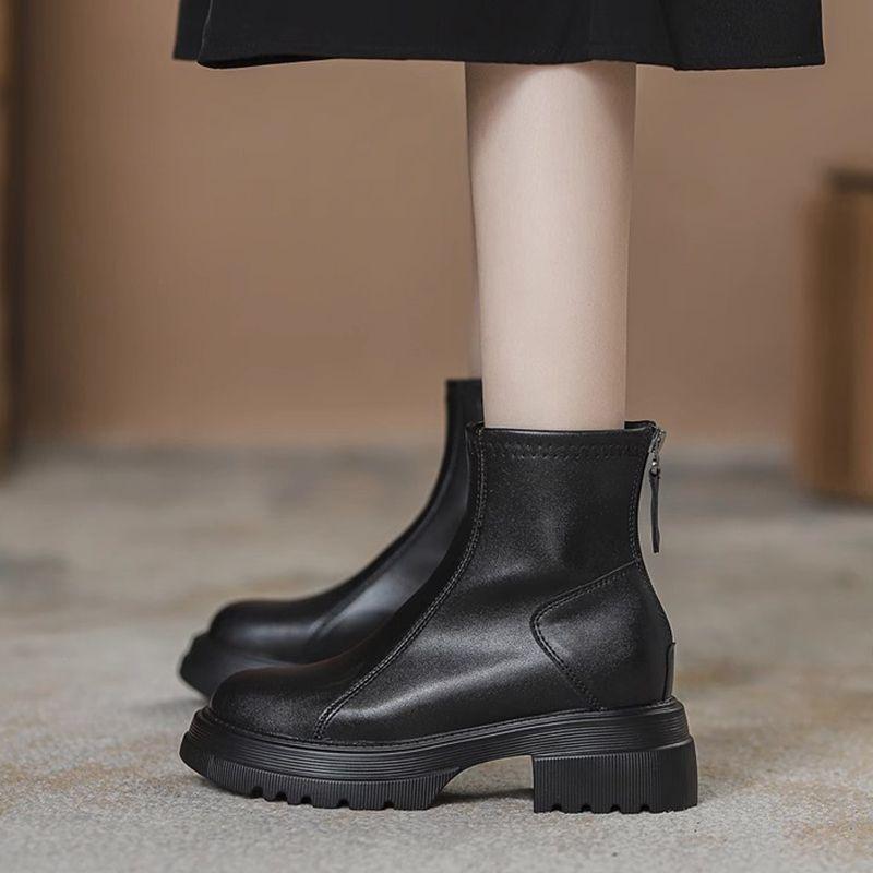 

Women s New Style Platform High-heeled Boots, Spring-autumn Single Shoes, Short Boots 40 чорний