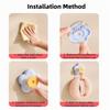 4PCS Punch-Free Flower Hooks Wall Mounted Towel Hanger Multi-functional Suction Cup Hook  Entrance