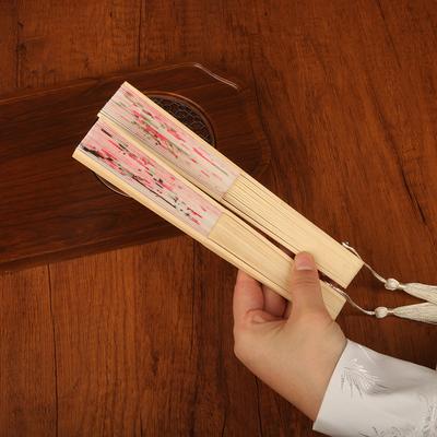Vintage Silk Folding Fan Chinese Japanese Art Crafts Gift Home Decorations Dance Hand Fan Bamboo Fans Po Props