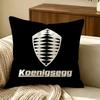 Brand Koenigsegg Cushion Cover Pillow Cover Nordic Minimalist Throw Doublesided Print Cushion Case For Sofa Bedroom Decor