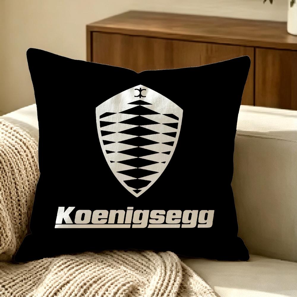 Brand Koenigsegg Cushion Cover Pillow Cover Nordic Minimalist Throw Doublesided Print Cushion Case For Sofa Bedroom Decor