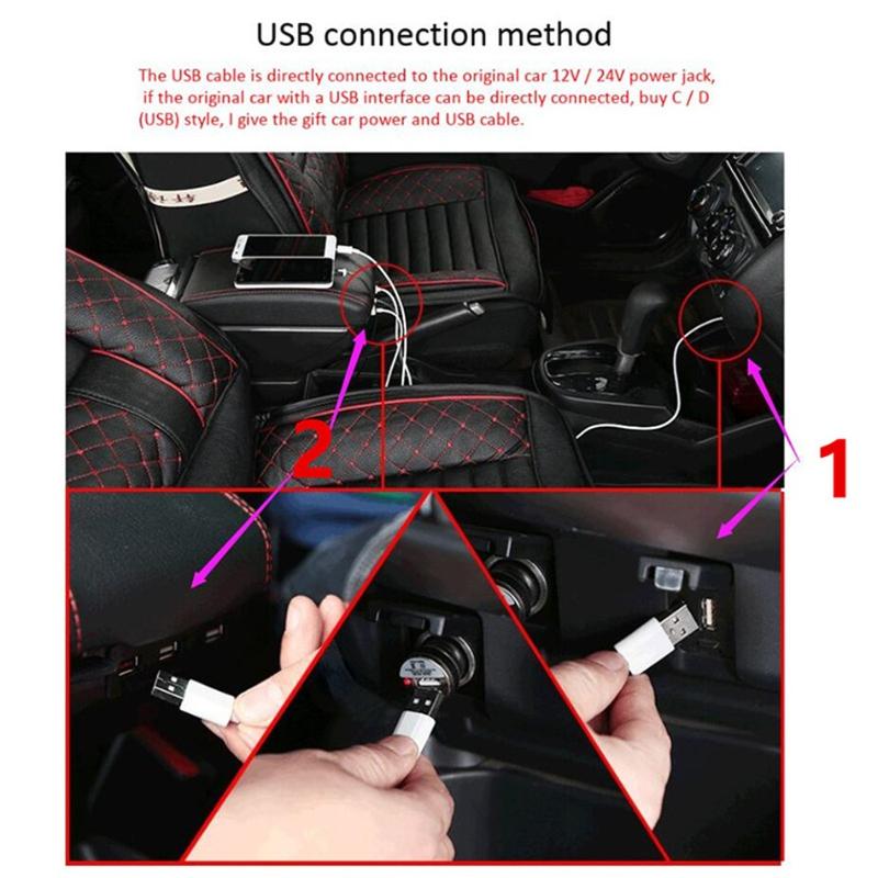 For Peugeot 206 /207 Armrest Box Interior Parts Car Central Content With Retractable Cup Hole Large Space Dual Layer USB DOMEN