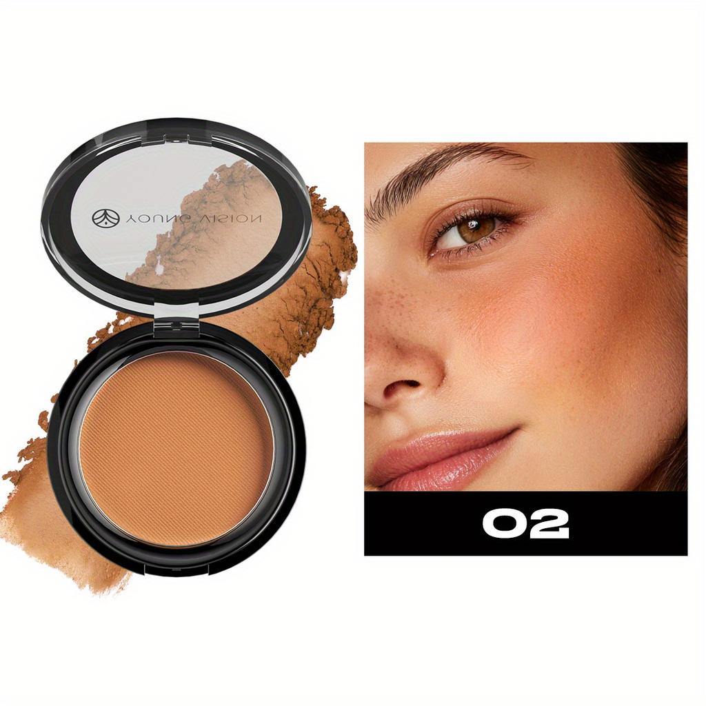 YOUNG VISION Matte Bronzer 5-in-1 Makeup Palette, Contour Powder Long-Lasting Oil Control, 6 Shades Waterproof & Sweat-Proof