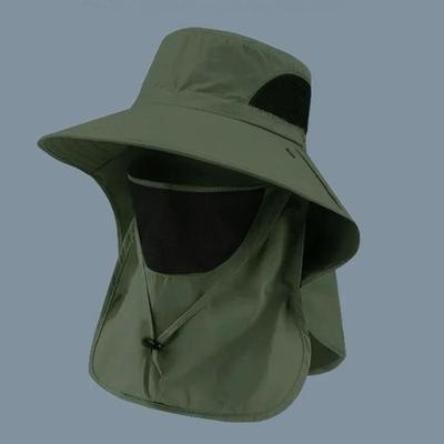 Sommer Outdoor Sonnenschutz, Nackenschutz, Sonnenschutz, abnehmbarer Sonnenhut, Herren- und Damen-Angel- und Wanderhüte