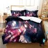 3D Anime Game Touhou Project Beding Set Print Bed Linen Set With Pilowcase Bed Soft Duvet Cover Soft Single Double Quen Super King-Sized Dimensionsd