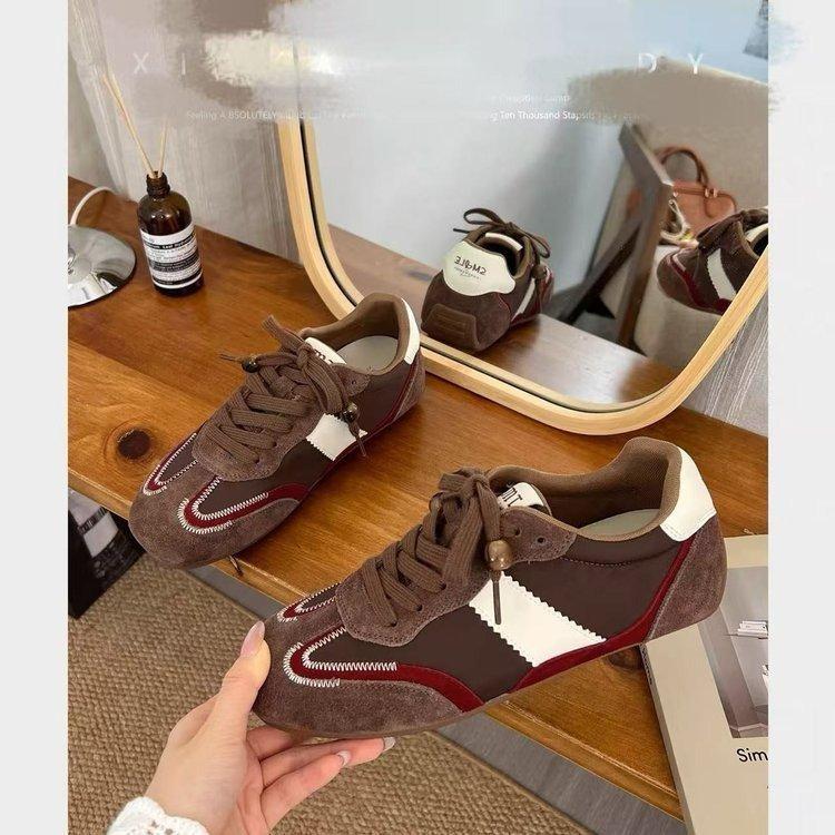 Keep version~ Height-increasing retro German training shoes women's 2025 new dune wind sports Forrest Gump shoes casual shoes