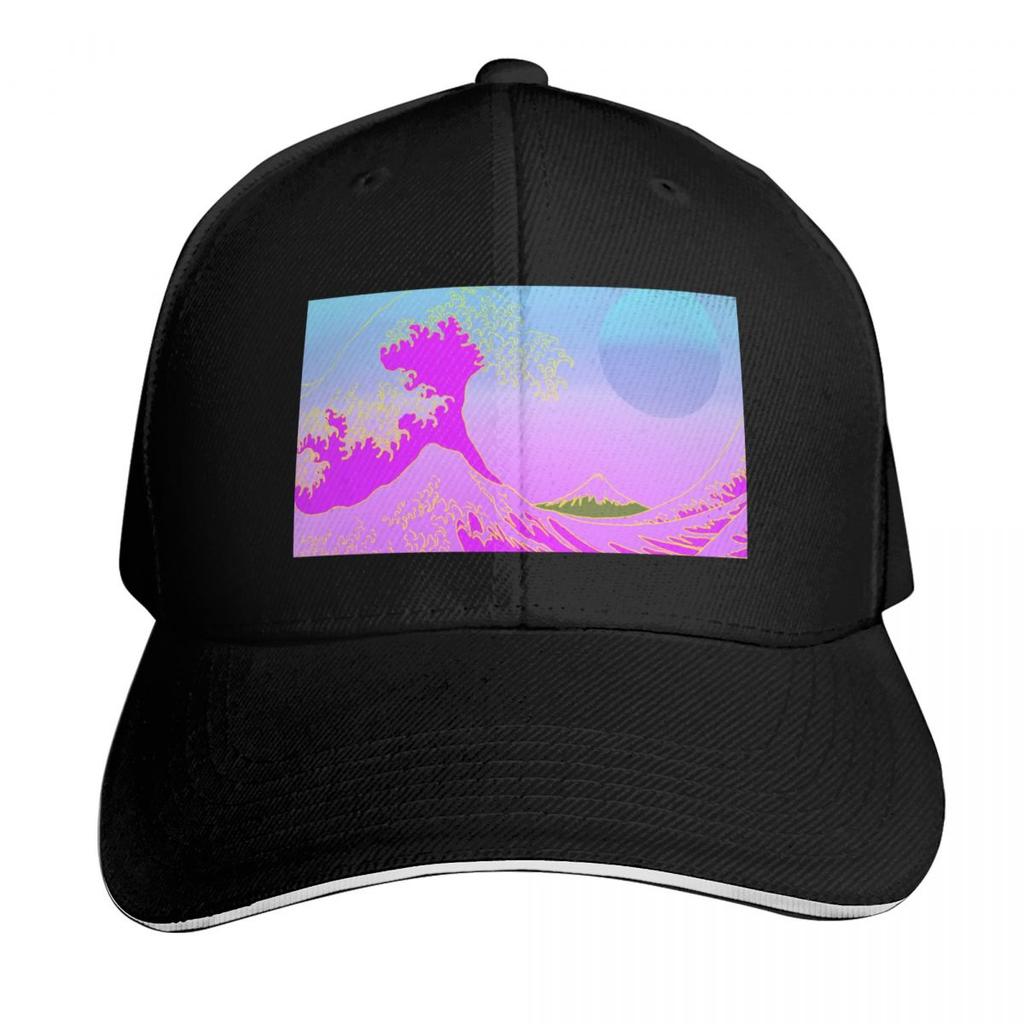 Kanagawa Sunset Baseball Cap New In Hat Gentle Unisex Hat Golf Unisex Hat Womens Unisexs
