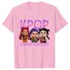 Kpop Demon Hunters Cartoon T-shirt for Chrildren  O-neck T-shirts 2025 Hot Movies Same Tshirts Fans Gifts Y2K High Street Tops