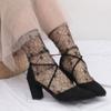 Sexy Women Lace Socks Sweet Fishnet Socks Fashion Transparent Thin Socks  Ladies