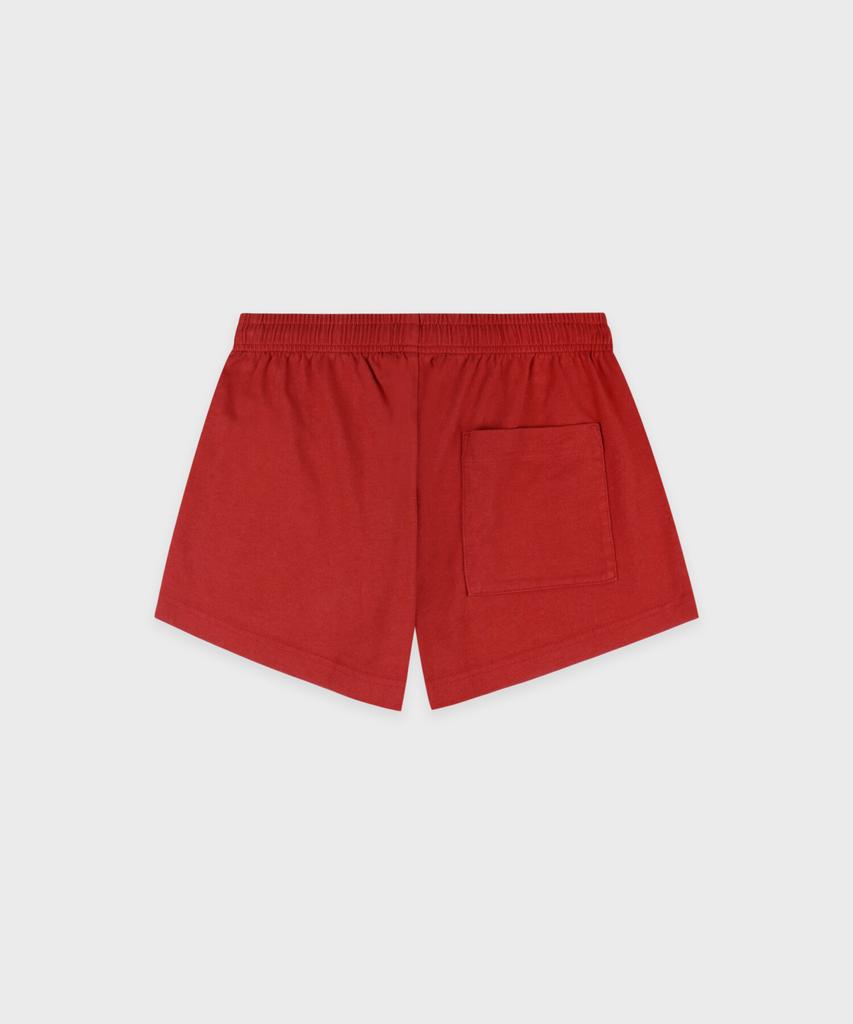 SPORTY&RICH Serif Logo Embroidered Disco Shorts - Faded Merlo R265Aw7007
