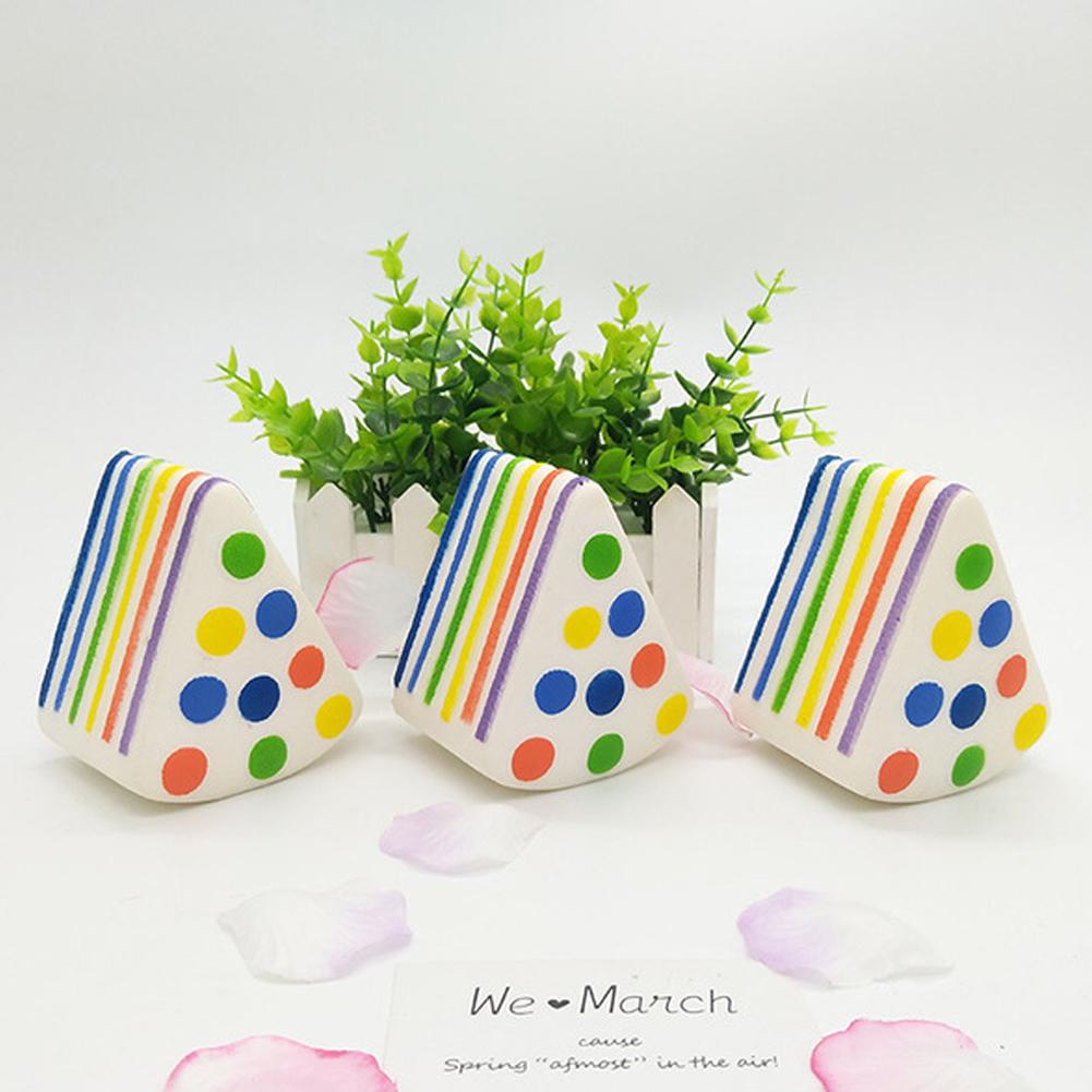 Sweet Simulation Cake Toy Silicone Pinching Toys Soft Stress Relief Slow Rising Sensory Fidget Toys Gifts For Kids Adult