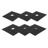 6Pcs Stove Burner Cover PTFE AntiFouling OilProof Reusable NonStick Gas Stove Protective Pad
