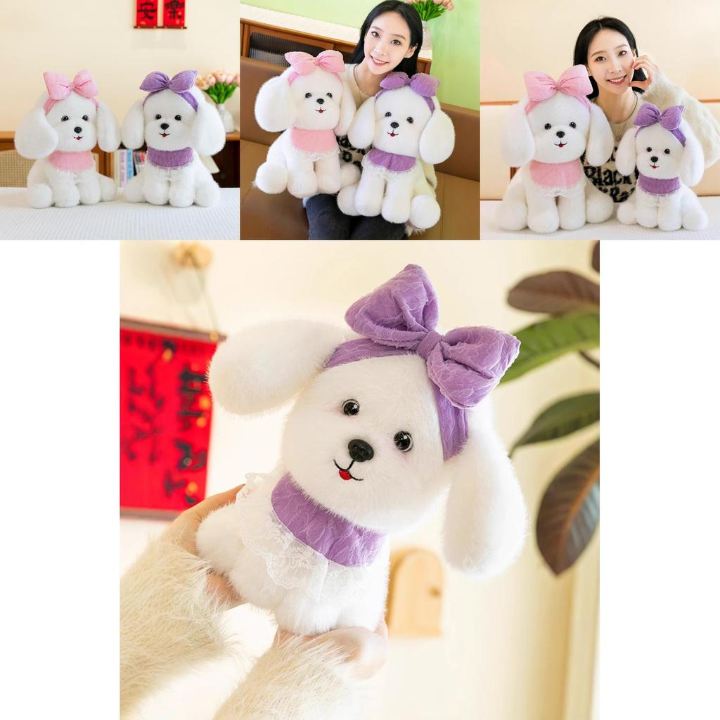 Princess Teddy Dog Plush Toy With Long Ears Soft Pp Cotton Stuffed Animal For Teen Girls