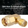 4PCS Gold Plated Contacts SMA Male To Female Adapter 90 Degree Coaxial Connector  Two-Way Radio