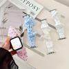 Schattige Elastische hoofdband horlogeband Voor Apple Watch band dames Serie 11/10/9/8/SE3 38mm 40mm 41mm 42mm 44mm 45mm 46mm Ultra 4 49mm Armband
