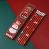 1 Set 6 Piece Christmas HB Stationery School Office Supplies Student Gift Prize Creative Kawaii Pencil