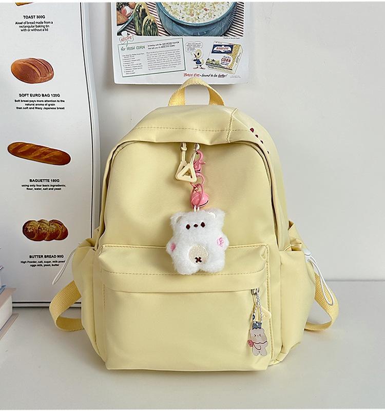 Schoolbag Japanese Ins Wind Soft Girl Cute Backpack Small Simple Casual College Student Lightweight Fresh Backpack