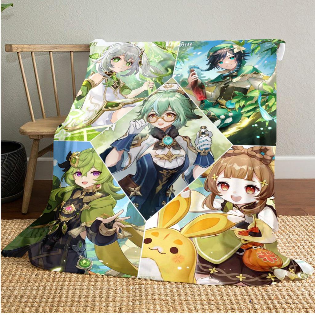 Genshin Heroes Blanket Soft And Portable All Season Home Bed Sofa Blanket Office Travel Nap Break Warm Blanket