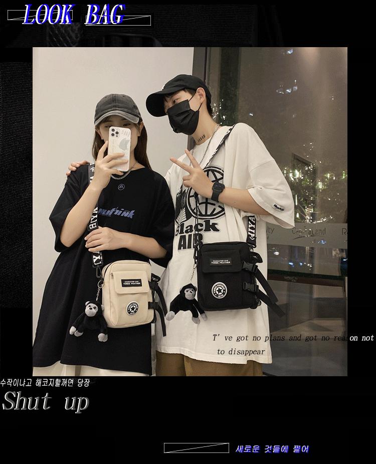 2022 Korean Style Unisex Nylon Crossbody Bag - Trendy, Lightweight, Casual Shoulder Bag for Men and Women