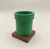 1 Brick- and Pipe-Shaped Pen Holder with a Drawer | Made of plastic, suitable for desks, offices, and dorm rooms