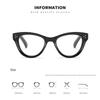 Large-Frame Cat-Eye Presbyopia Glasses Women's INS Style Blue Light Blocking Reading Glasses with Plus Diopters 0 To +4.0