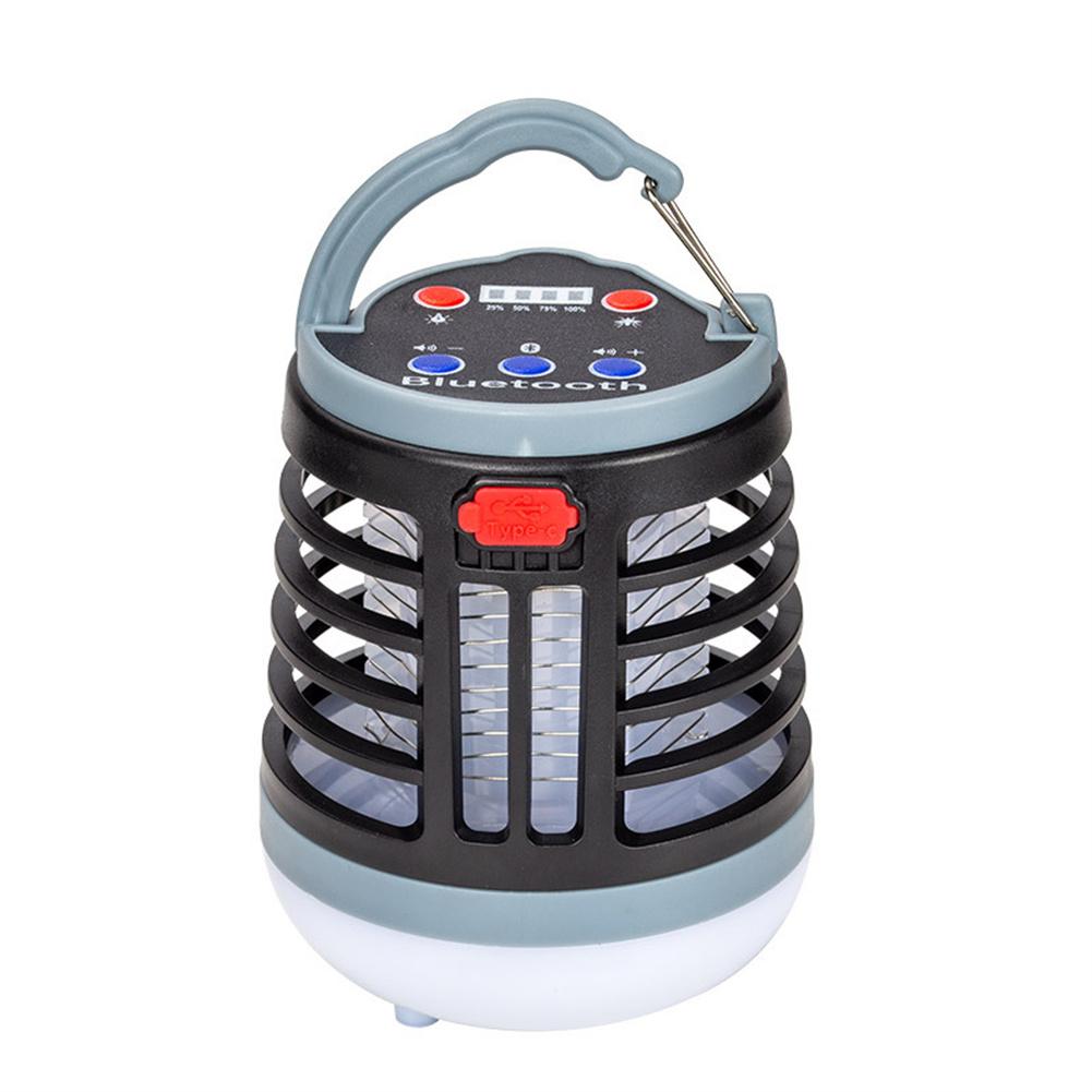 Portable Electric Shock Mosquito  Killer With Bluetooth-compatible Audio Usb Rechargeable Mosquito Light Lamp