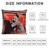 Classic Movie Terrifier Cushion Cover Pillowcase Ultra Soft Skin Friendly Fabric Cloud Like Comfort & Concealed Zipper