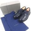 Pristine J.M WESTON Dress Shoes 4 Eyelet Derby Full Brogue Wingtip Leather Mens Used