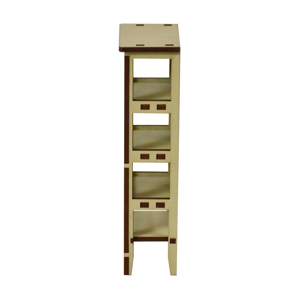 CWGmini-1202 Country Wood Garten Miniaturmöbel Maßstab 1:120 [Arztschrank, Hanfbeige]