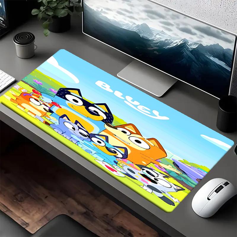 Bluey Theme Mouse Pad, Non Slip Rubber Base, Multifunctional Office & Home Decor, Perfect for Workspace Personalization.