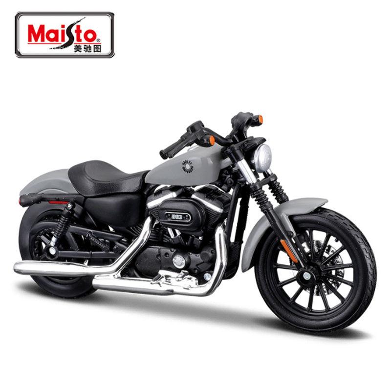 Maisto 1:18 Harley Davidson Sportster Iron 883 Leichtmetall Motorradmodell Druckguss Metall Straßen-Sportmotorradmodell Kinderspielzeug Geschenk