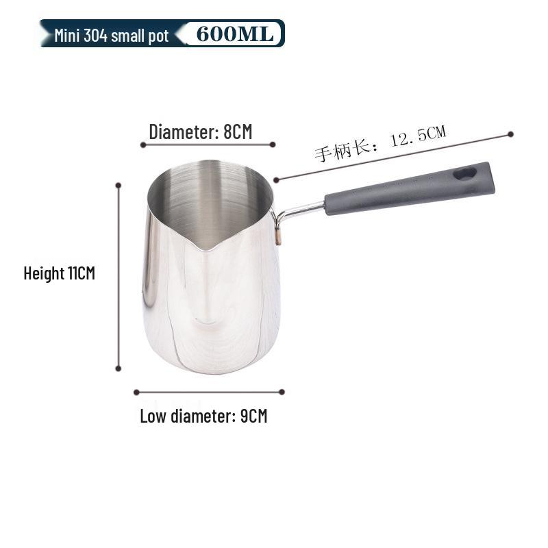 304 Stainless Steel Long Handle Latte Art and Frothing Pitcher (300-950ML)