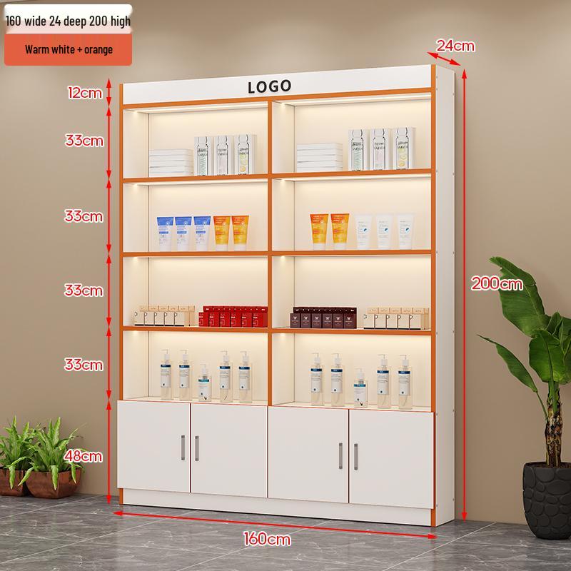 Illuminated Beauty Product Display & Storage Cabinet