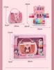 Prinzessin Make-up Set für Mädchen - Kosmetikkoffer mit Lippenstift & Nagellack