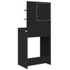 Bedroom Vanity Table with Shelf Black 80 x 39.6 x 135 cm