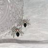 Set da 6 orecchini a lobo con personalità, Orecchini a lobo Ragno Fiore Diamante Scintillante Stile Dolce e Cool, Temperamento Piccolo ed Esquisito