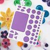Paper Quilling Template Board Eva Mold Portable Ergonomic Design for DIY Paper Craft Cards Wall Decor Quilling Slotted Tool